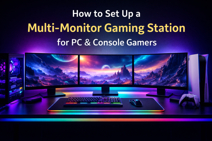 How to Set Up a Multi Monitor Gaming Station for PC & Console Gamers