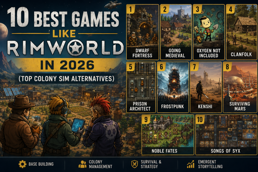 10 Best Games Like RimWorld in 2026 (Top Colony Sim Alternatives)